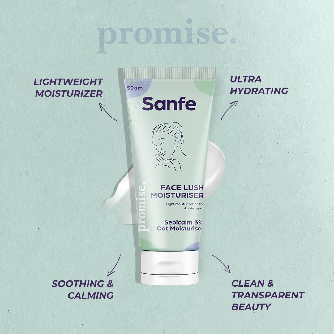 Sanfe Promise 3% Sepicalm Face Lush Moisturiser | For Oily & Acne